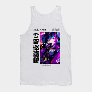 Cyberpunk Vaporwave Anime Manga Girl Japanese Streetwear Aesthetic Tank Top